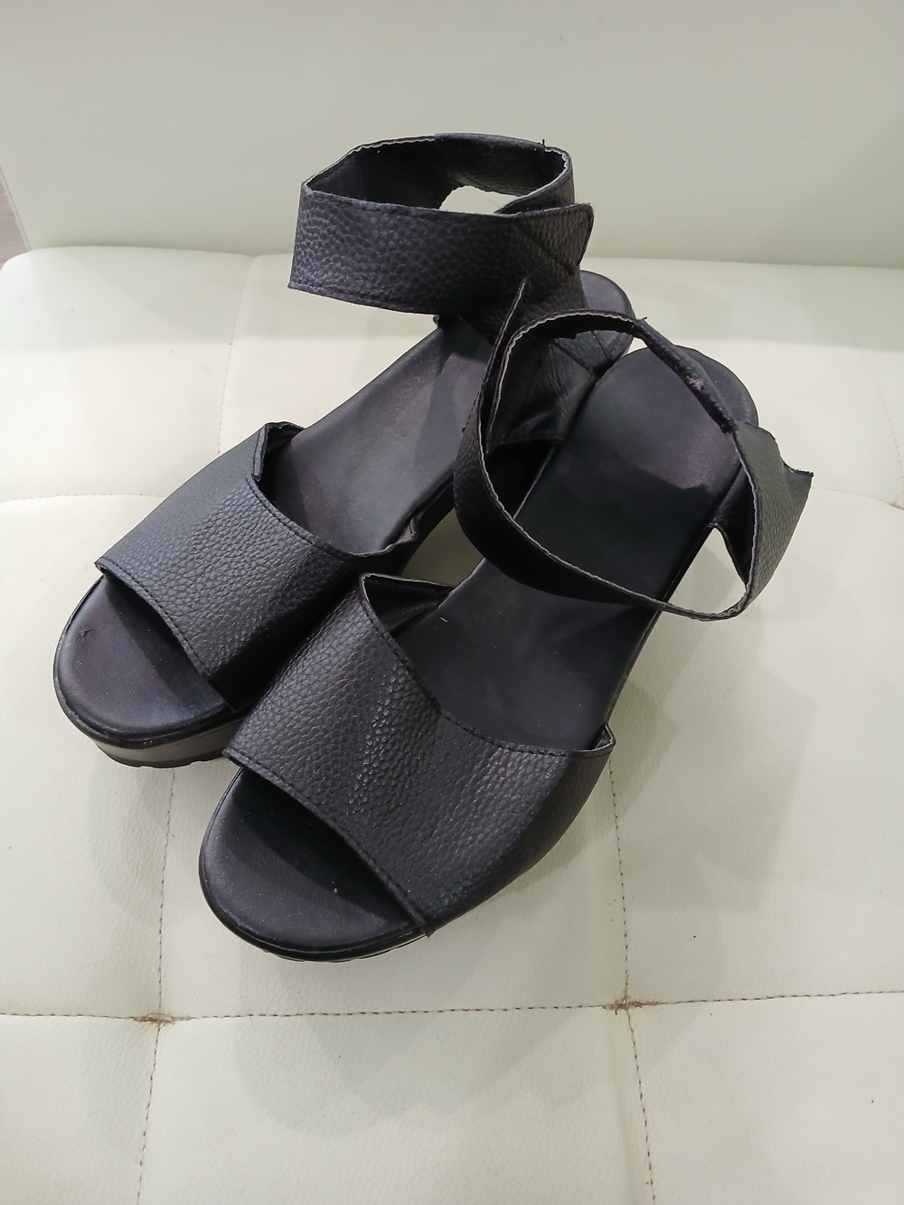 Women’s Black Ankle-Strap Sandals